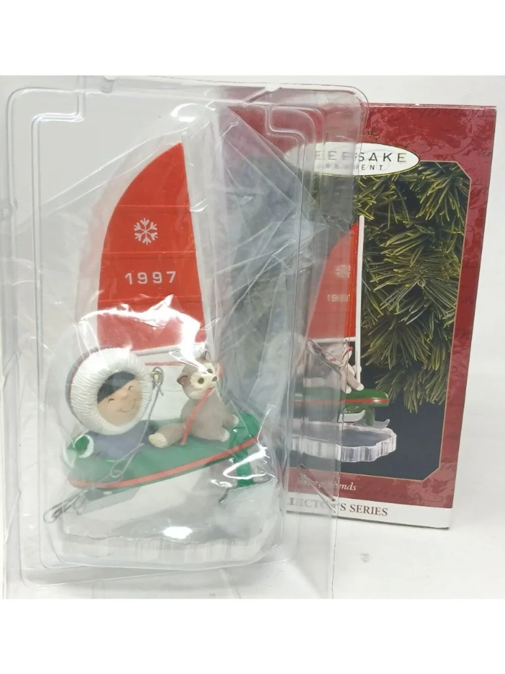 Hallmark Keepsake Ornament Frosty Friends Iceboat 1997 Collectible Series #D-9